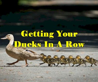 Getting Your Ducks In A Row
