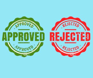 Image of approved and rejected stamps by starline on Freepik